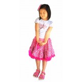 AM17046- Hot Pink Chevron Birthday Girl Dress Up Gift Set